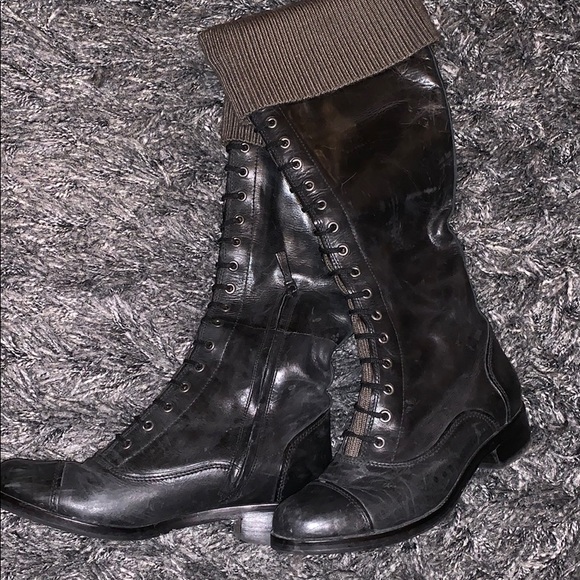 NIke Air Shoes - Nike Air Riding combat Boot Sweater Cuff lace up